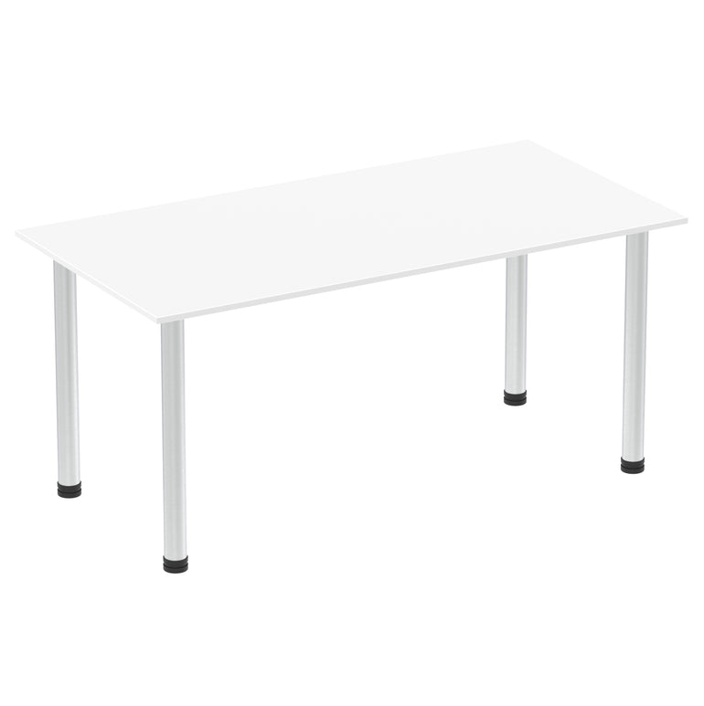 Impulse 1600mm Straight Table With Post Leg