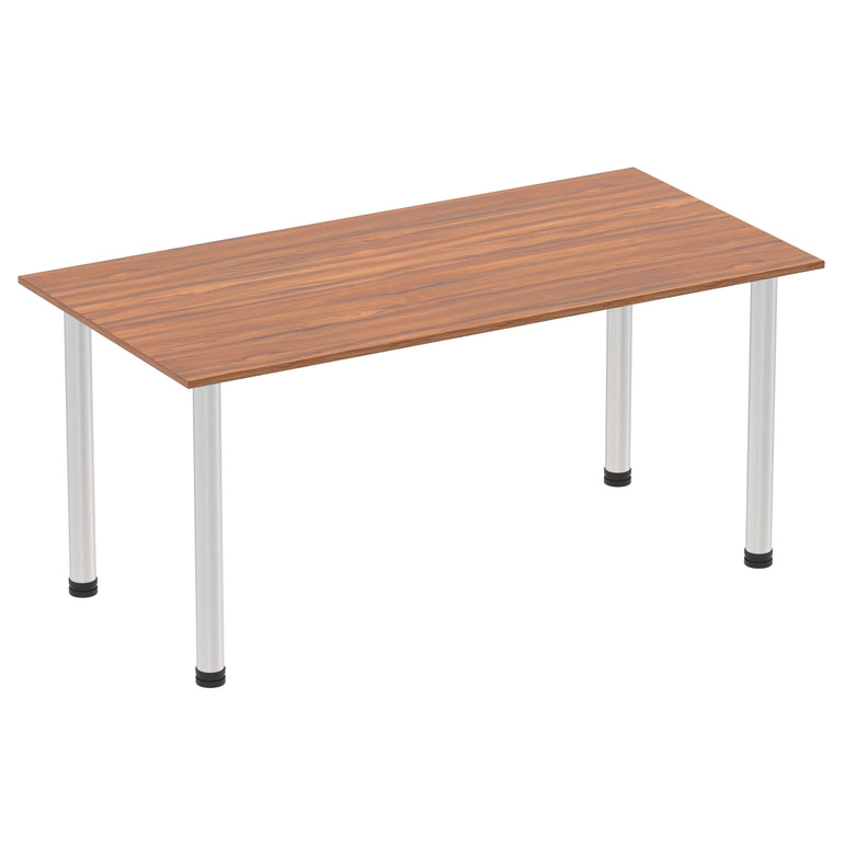 Impulse 1600mm Straight Table With Post Leg