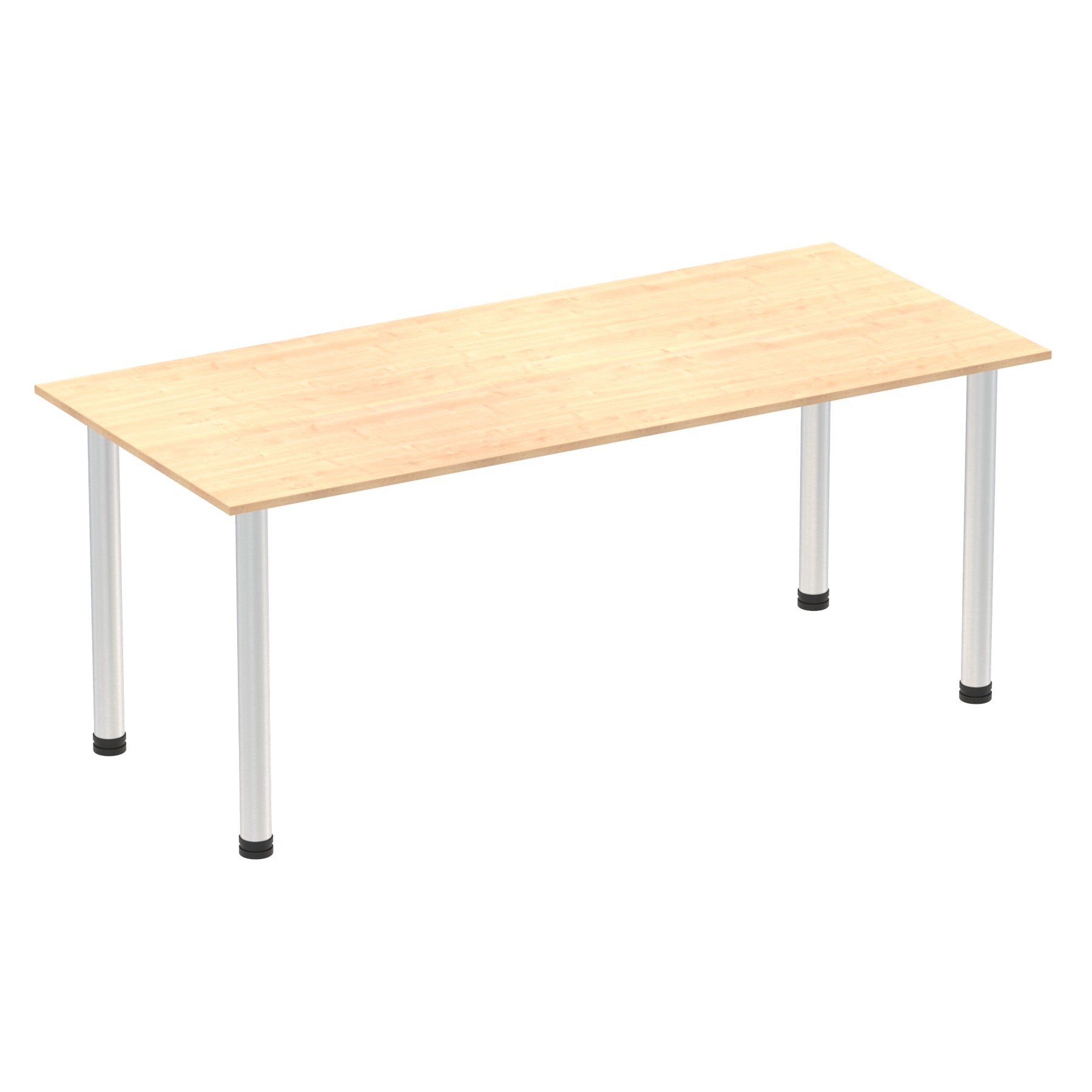 Post Leg Table Impulse 1800mm Straight Table With Post Leg – Dynamic Office Solutions