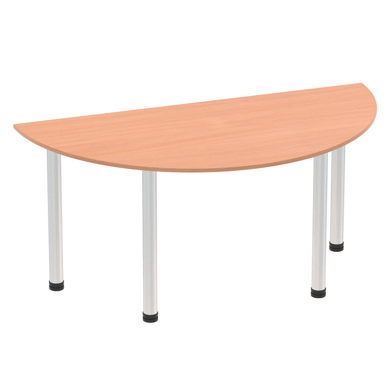 Impulse Semi-Circle Table With Post Leg