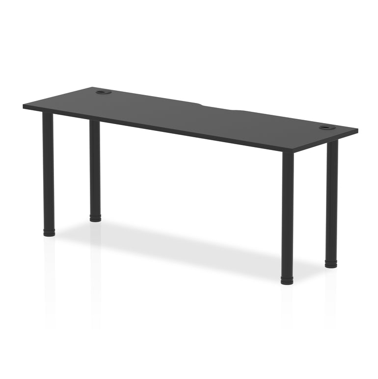 Impulse Black Series Slimline Straight Table