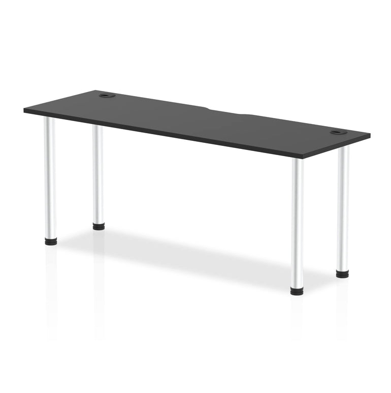 Impulse Black Series Slimline Straight Table