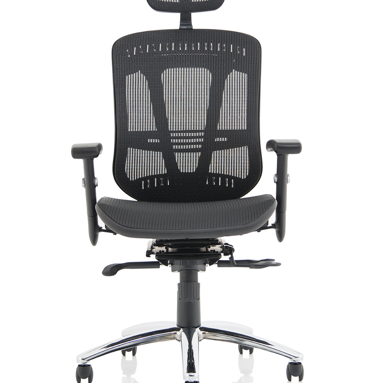 Mirage II Mesh Back Task Operator Office Chair with Height Adjustable Arms