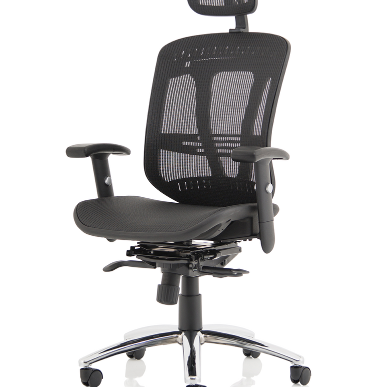 Mirage II Mesh Back Task Operator Office Chair with Height Adjustable Arms