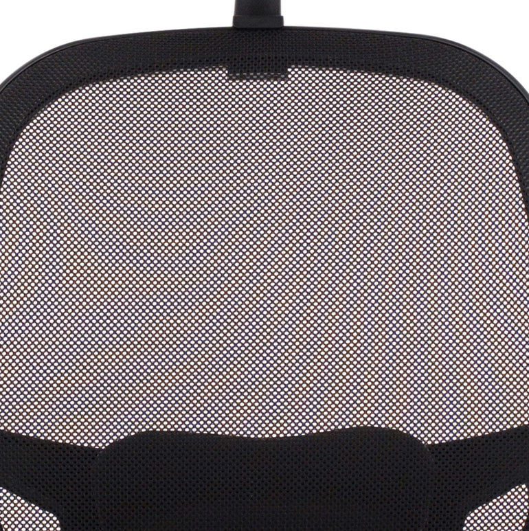Denver High Mesh Back Black Task Operator Office Chair with Arms