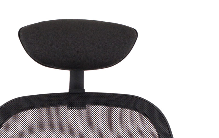 Denver High Mesh Back Black Task Operator Office Chair with Arms