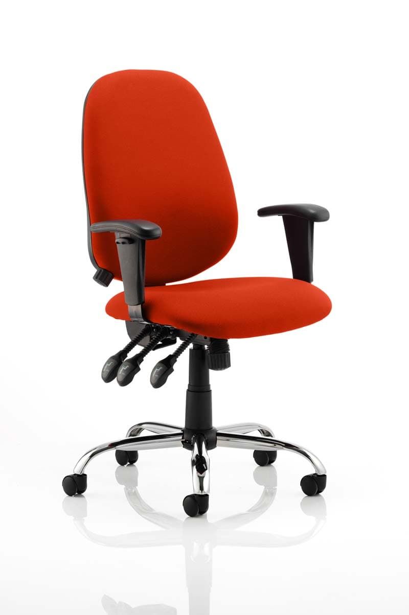 Orange ergonomic office deals chair