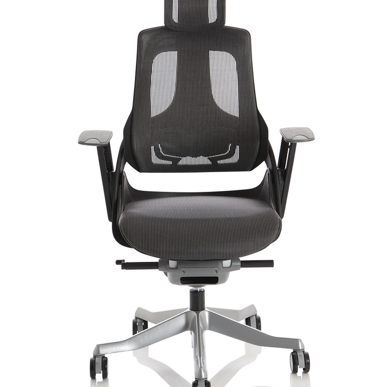 Zure High Back Black Shell Executive Office Chair with Arms