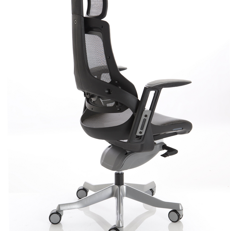 Zure High Back Black Shell Executive Office Chair with Arms