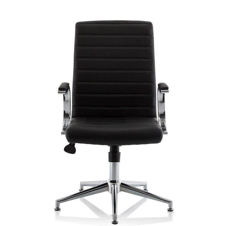 Ezra Medium Back Leather Executive Office Chair with Arms