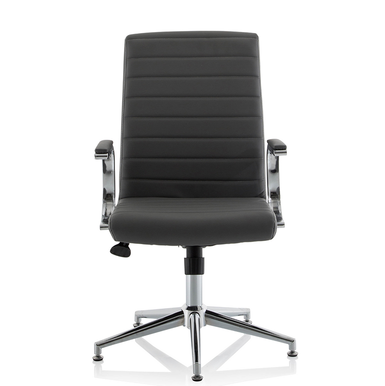 Ezra Medium Back Leather Executive Office Chair with Arms