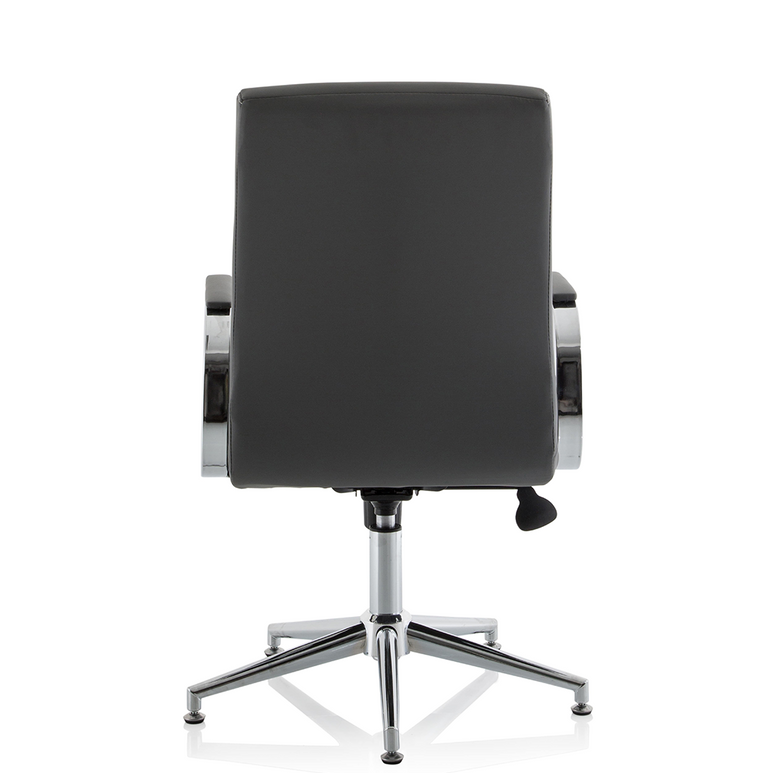 Ezra Medium Back Leather Executive Office Chair with Arms