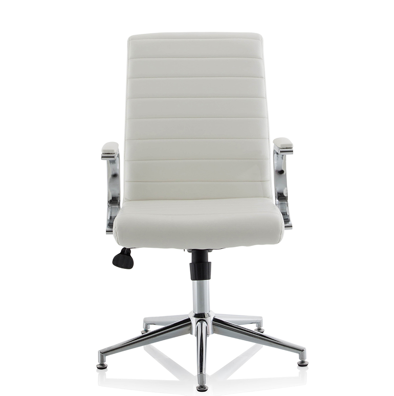 Ezra Medium Back Leather Executive Office Chair with Arms