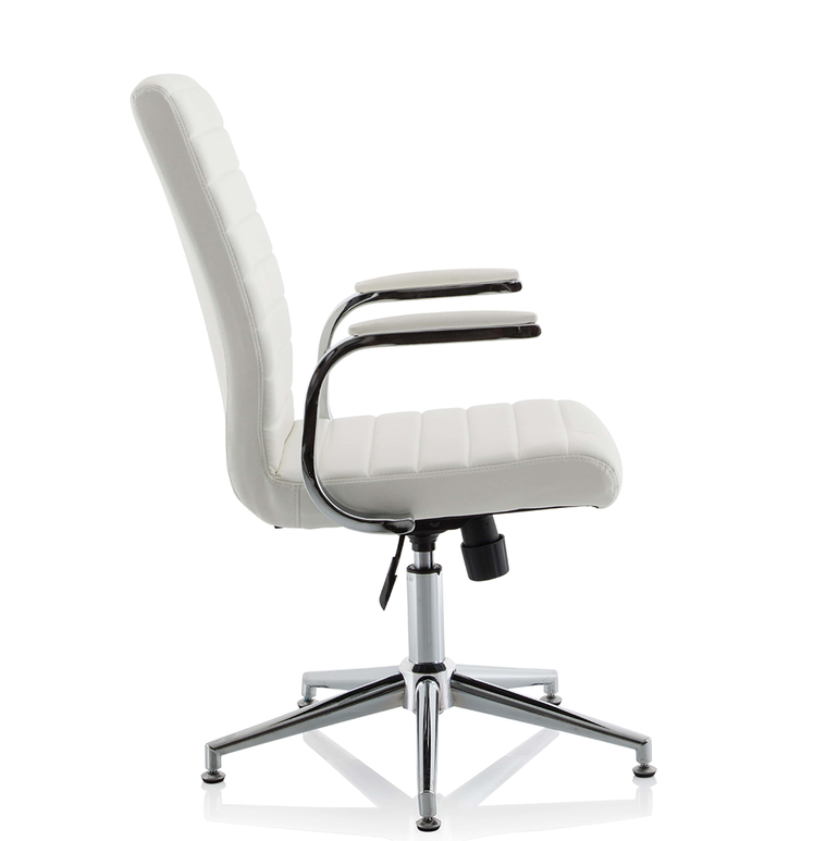 Ezra Medium Back Leather Executive Office Chair with Arms