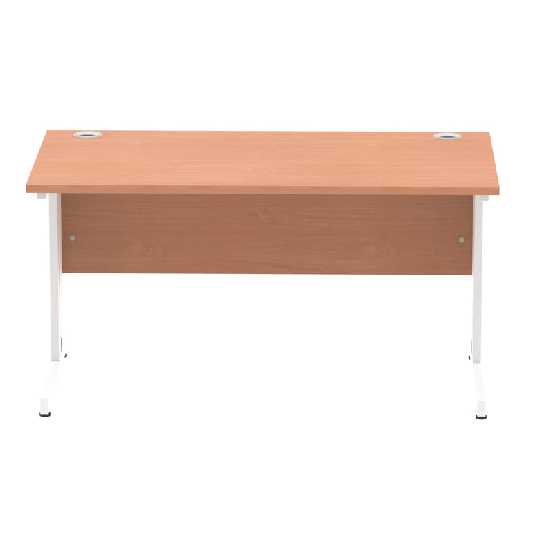 Impulse 1400mm Straight Desk Cable Managed Leg