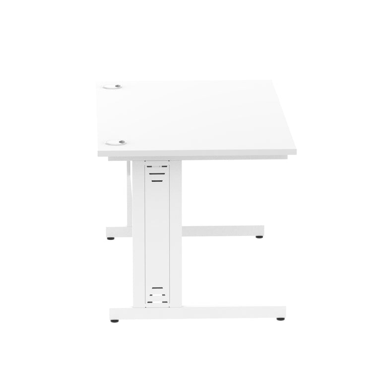 Impulse 1400mm Straight Desk Cable Managed Leg