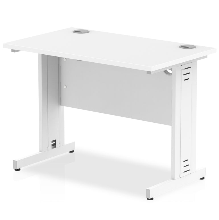 Impulse 1000mm Slimline Desk Cable Managed Leg