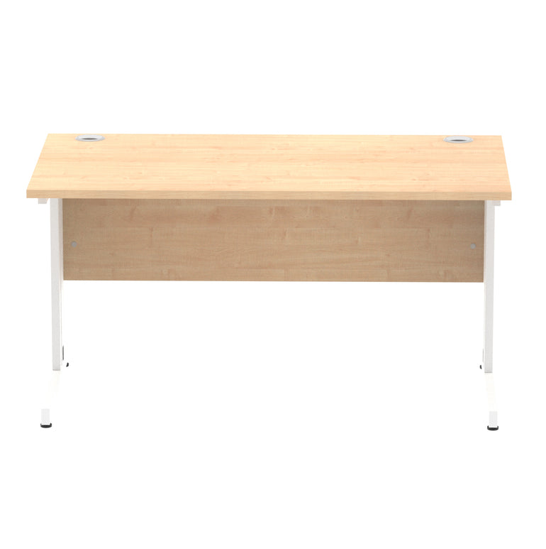 Impulse 1400mm Straight Desk Cable Managed Leg