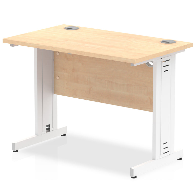 Impulse 1000mm Slimline Desk Cable Managed Leg