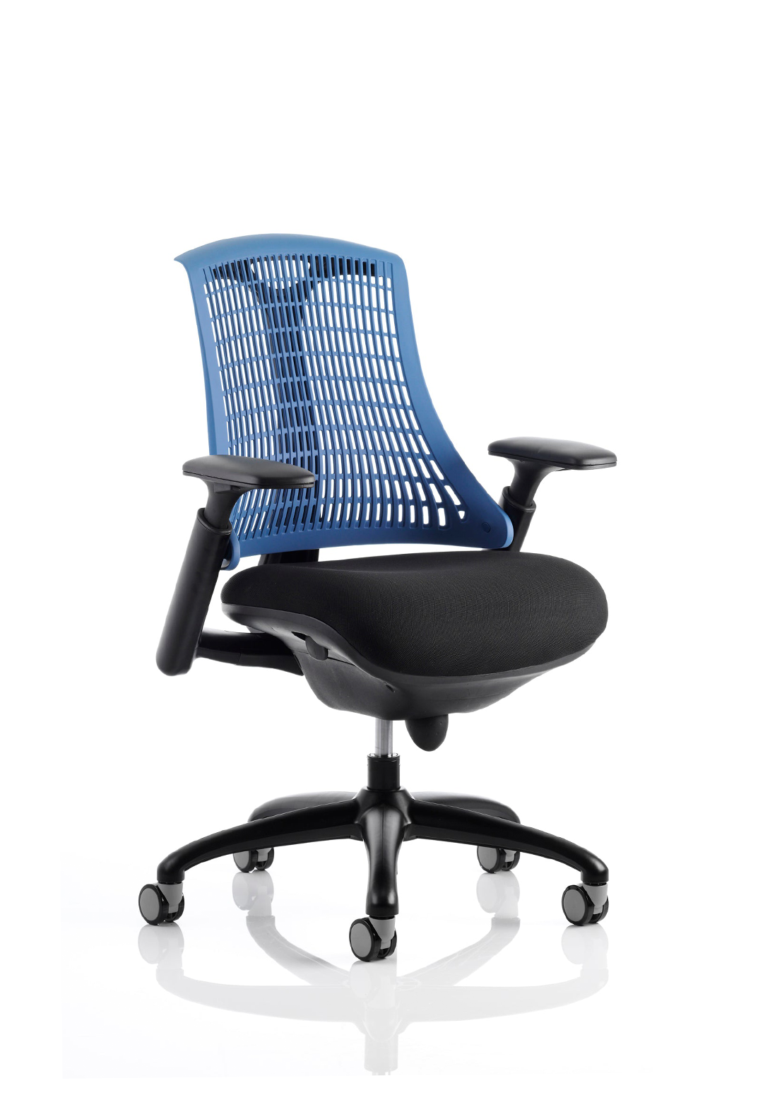 Flex Medium Back Black Frame Task Operator Office Chair with Arms Dynamic Office Solutions