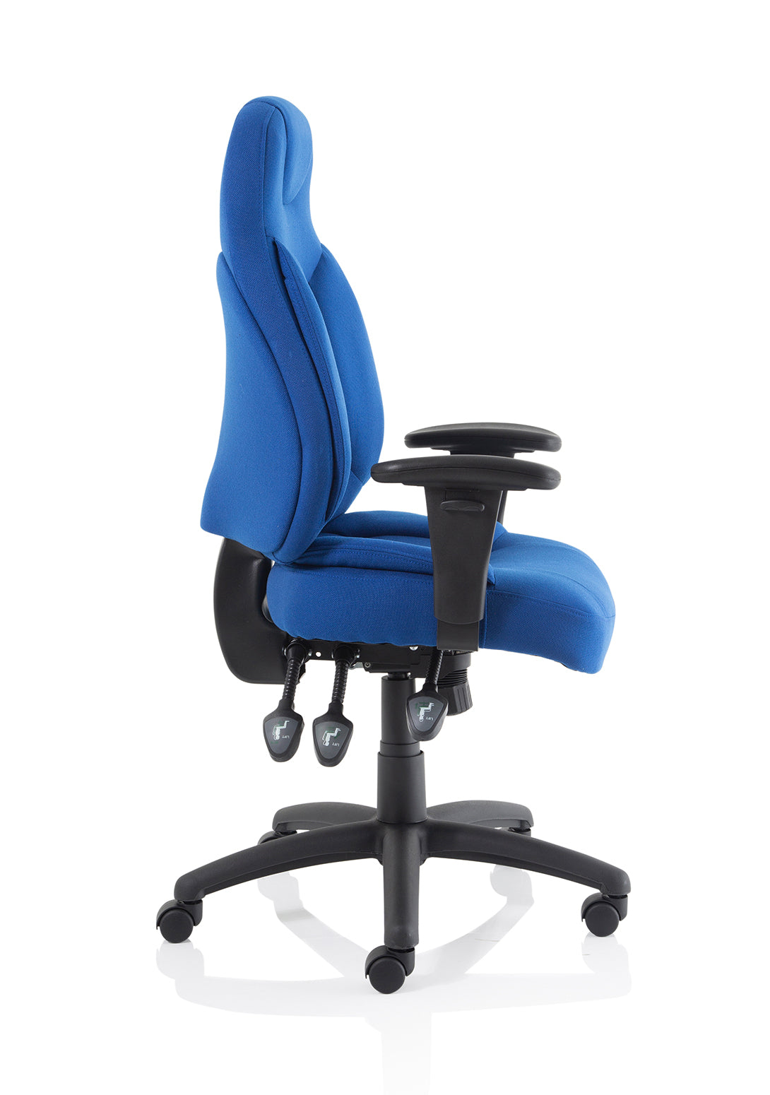 High back office discount chair with adjustable arms