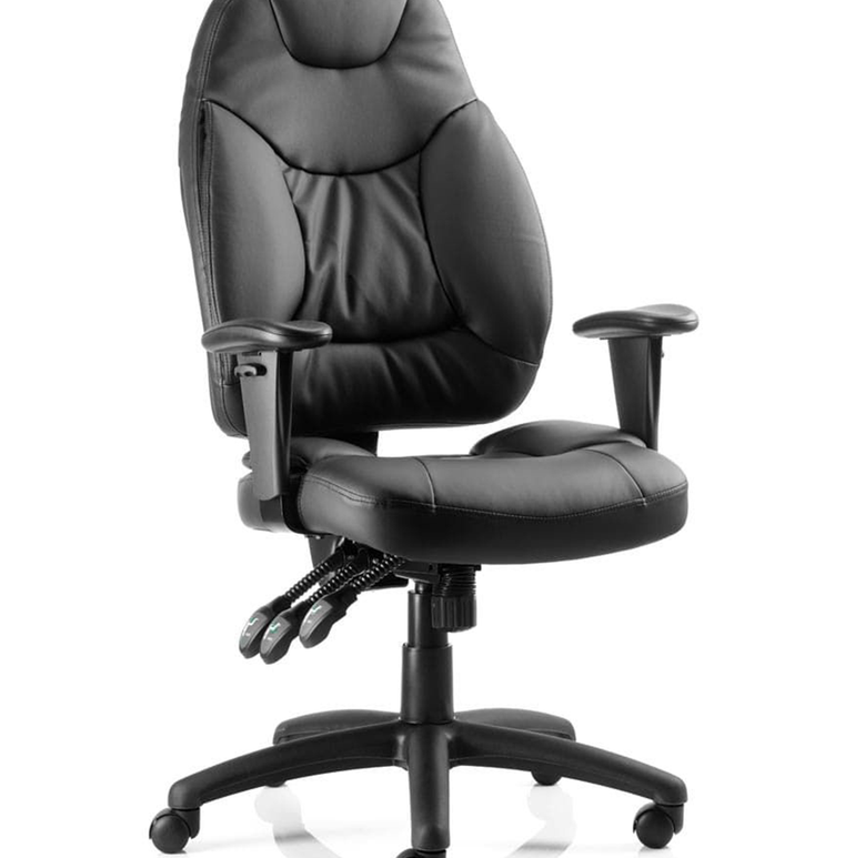 Galaxy Medium Back Task Operator Office Chair with Adjustable Arms