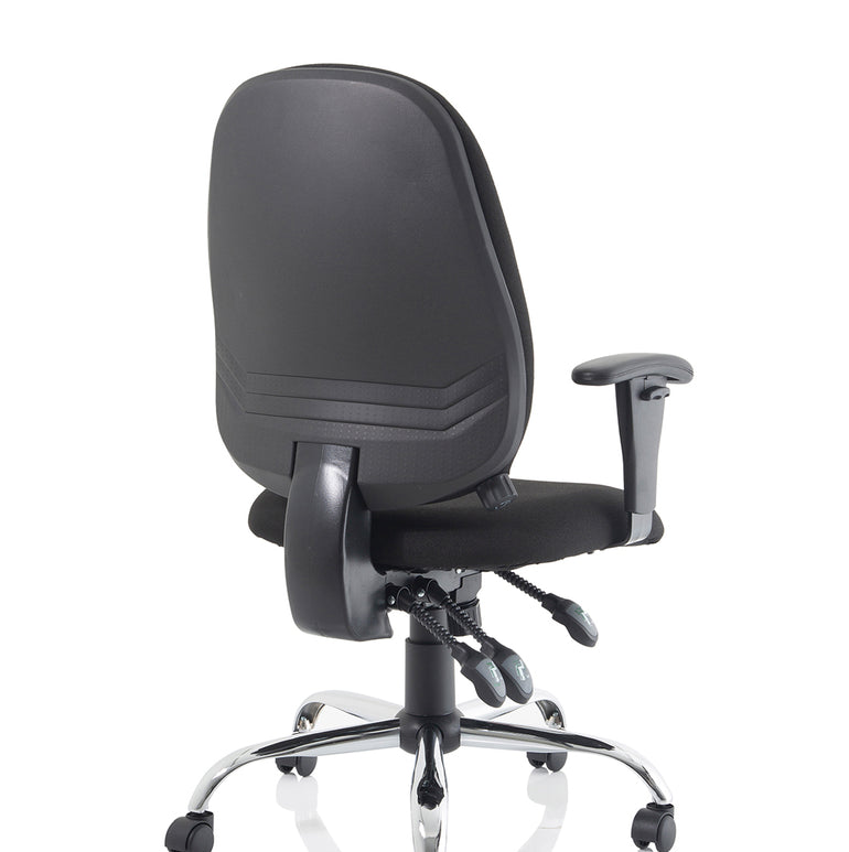 Lisbon Medium Back Task Operator Office Chair with Height Adjustable Arms
