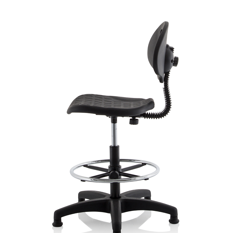Malaga Polyurethane Medium Back Hi Rise Draughtsman Task Operator Office Chair