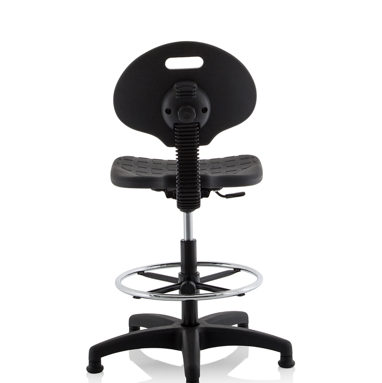 Malaga Polyurethane Medium Back Hi Rise Draughtsman Task Operator Office Chair