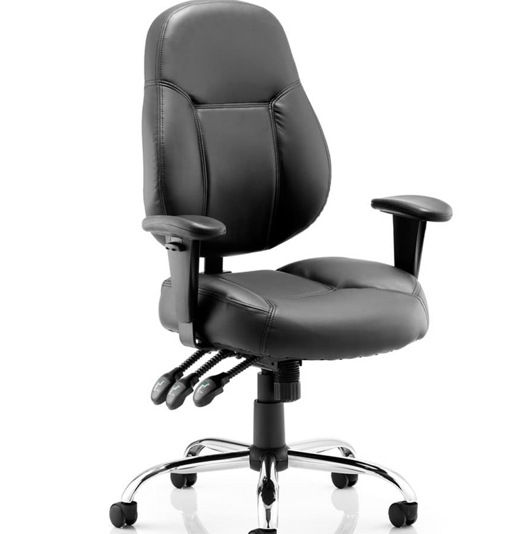 Storm High Back Task Operator Office Chair with Arms