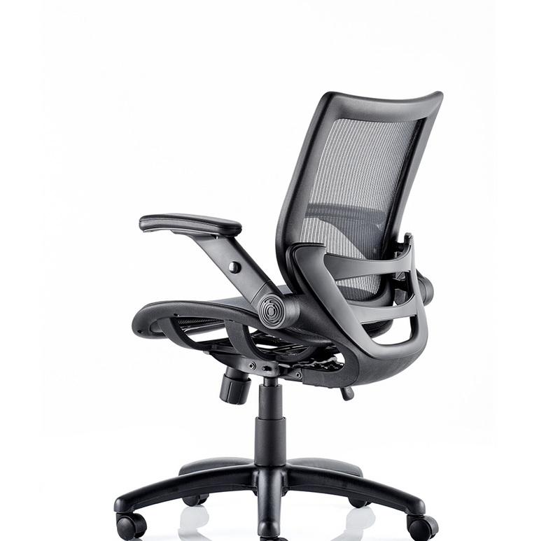 Fuller Medium Mesh Back Task Operator Office Chair with Folding Arms