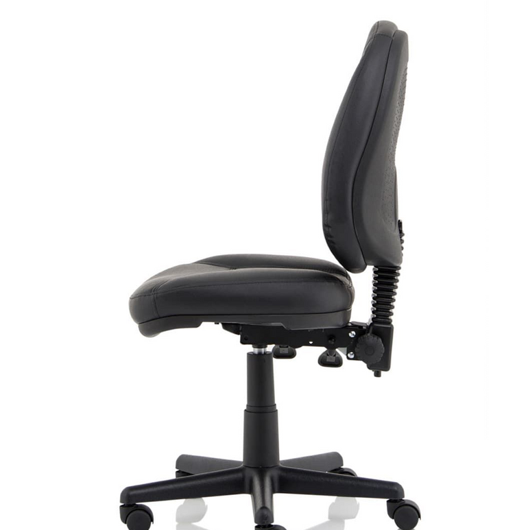 Jackson Medium Back Black Leather Task Operator Office Chair