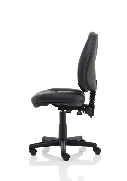 Jackson Medium Back Black Leather Task Operator Office Chair