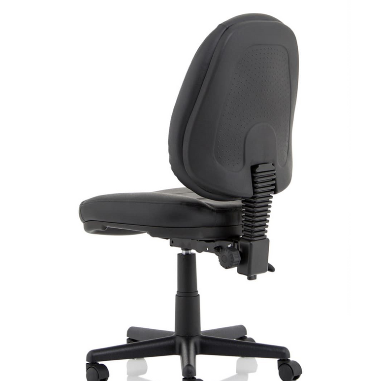 Jackson Medium Back Black Leather Task Operator Office Chair