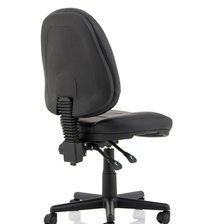 Jackson Medium Back Black Leather Task Operator Office Chair