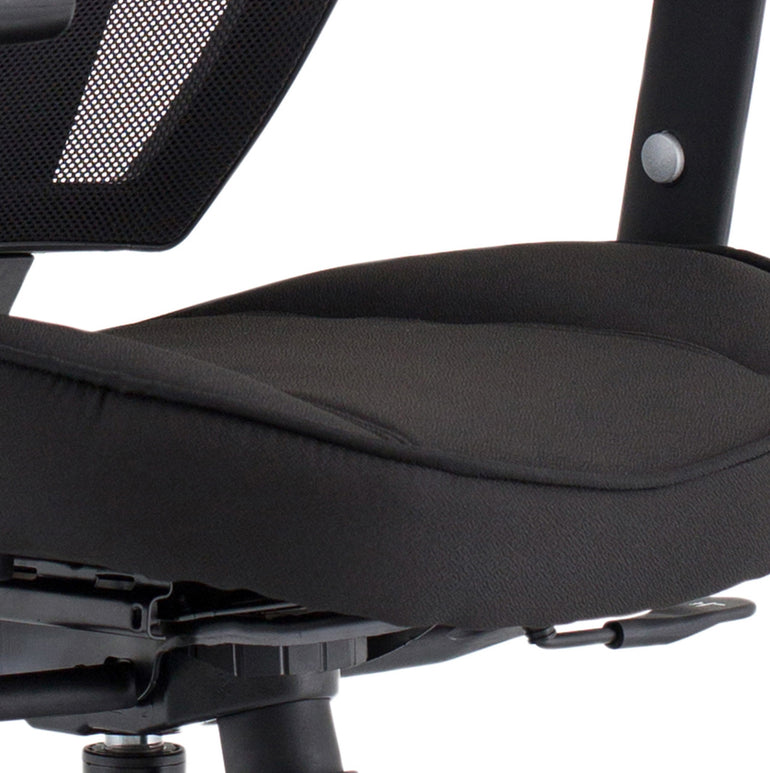 Denver High Mesh Back Black Task Operator Office Chair with Arms
