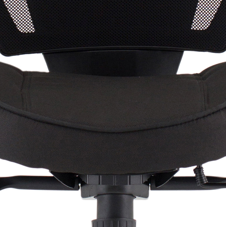 Denver High Mesh Back Black Task Operator Office Chair with Arms