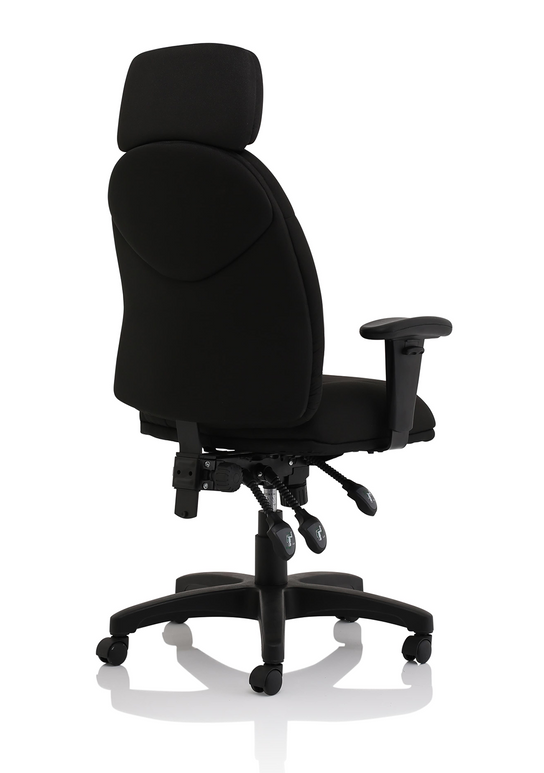 Jet High Back Black Fabric Task Operator Office Chair