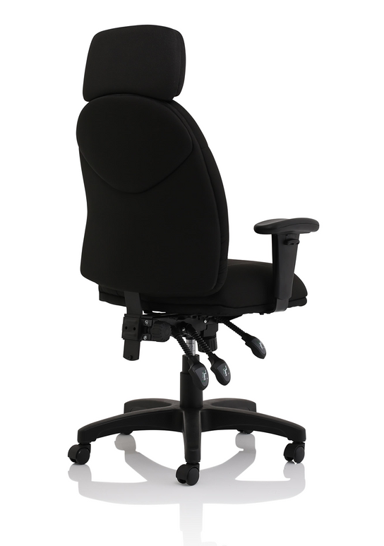 Jet High Back Black Fabric Task Operator Office Chair