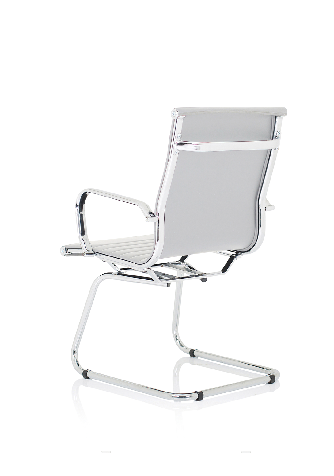 Nola Black Leather Cantilever Visitor Chair with Arms – Dynamic