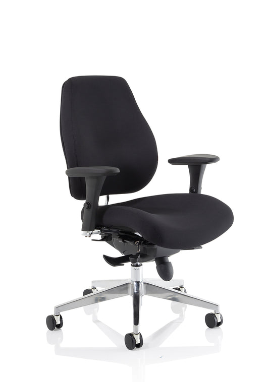 Chiro Plus High Back Ergonomic Posture Chair Black with Arms