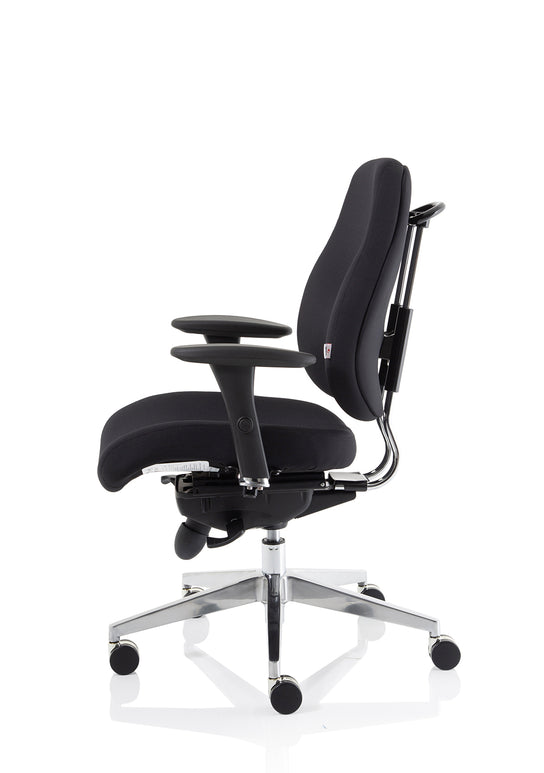 Chiro Plus High Back Ergonomic Posture Chair Black with Arms
